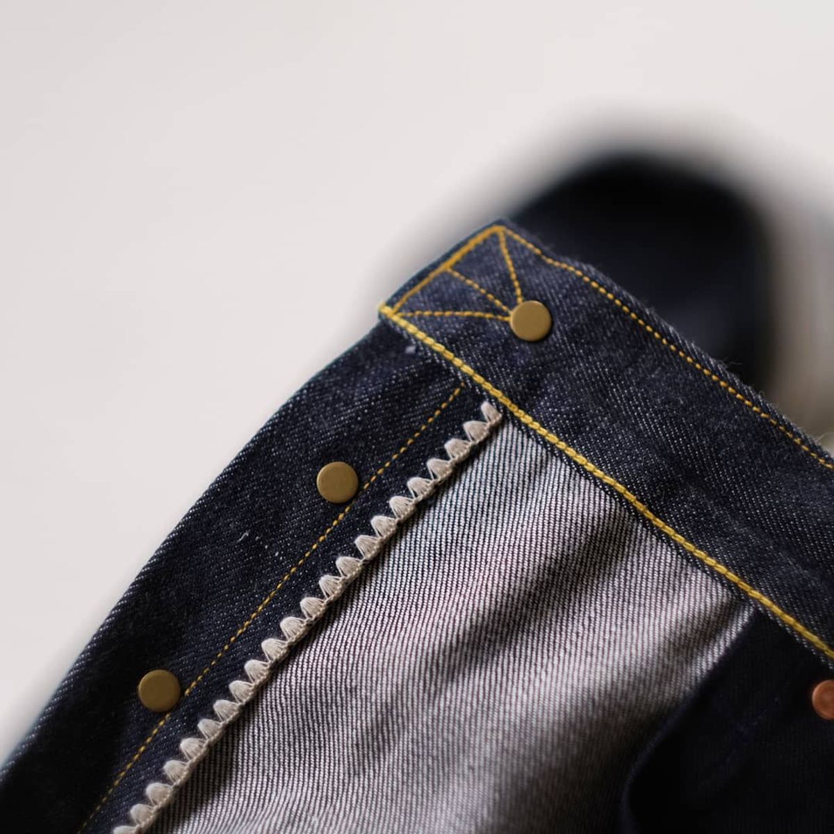 Photo by tlmader on May 11, 2020 of the Roy R01 "Indigo Lovers" in 13.5 oz Blackseed Cone Mills Selvedge Denim.