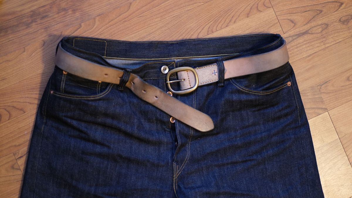 Photo by tlmader on May 12, 2020 of the Roy R01 "Indigo Lovers" in 13.5 oz Blackseed Cone Mills Selvedge Denim.