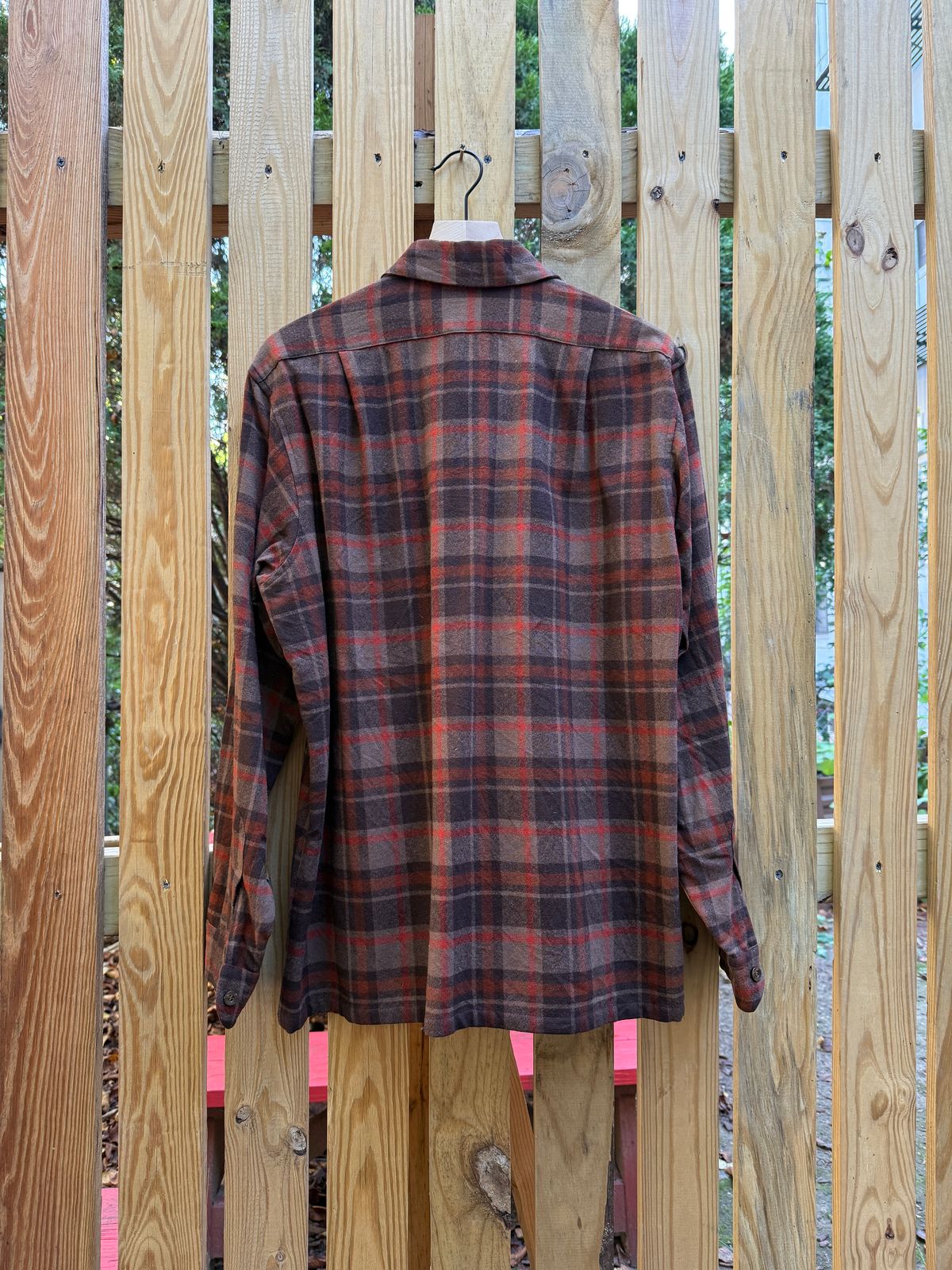 Photo by tlmader on October 3, 2025 of the Pendleton 50s/60s Board Shirt in Plaid 100% Virgin Wool.