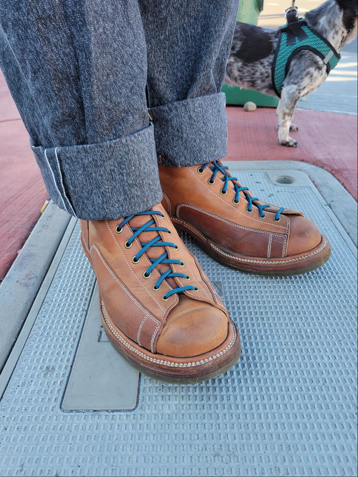 Photo by tlmader on October 17, 2021 of the Flame Panda Monkey Boot in Conceria Cloe Crust Shell Cordovan.