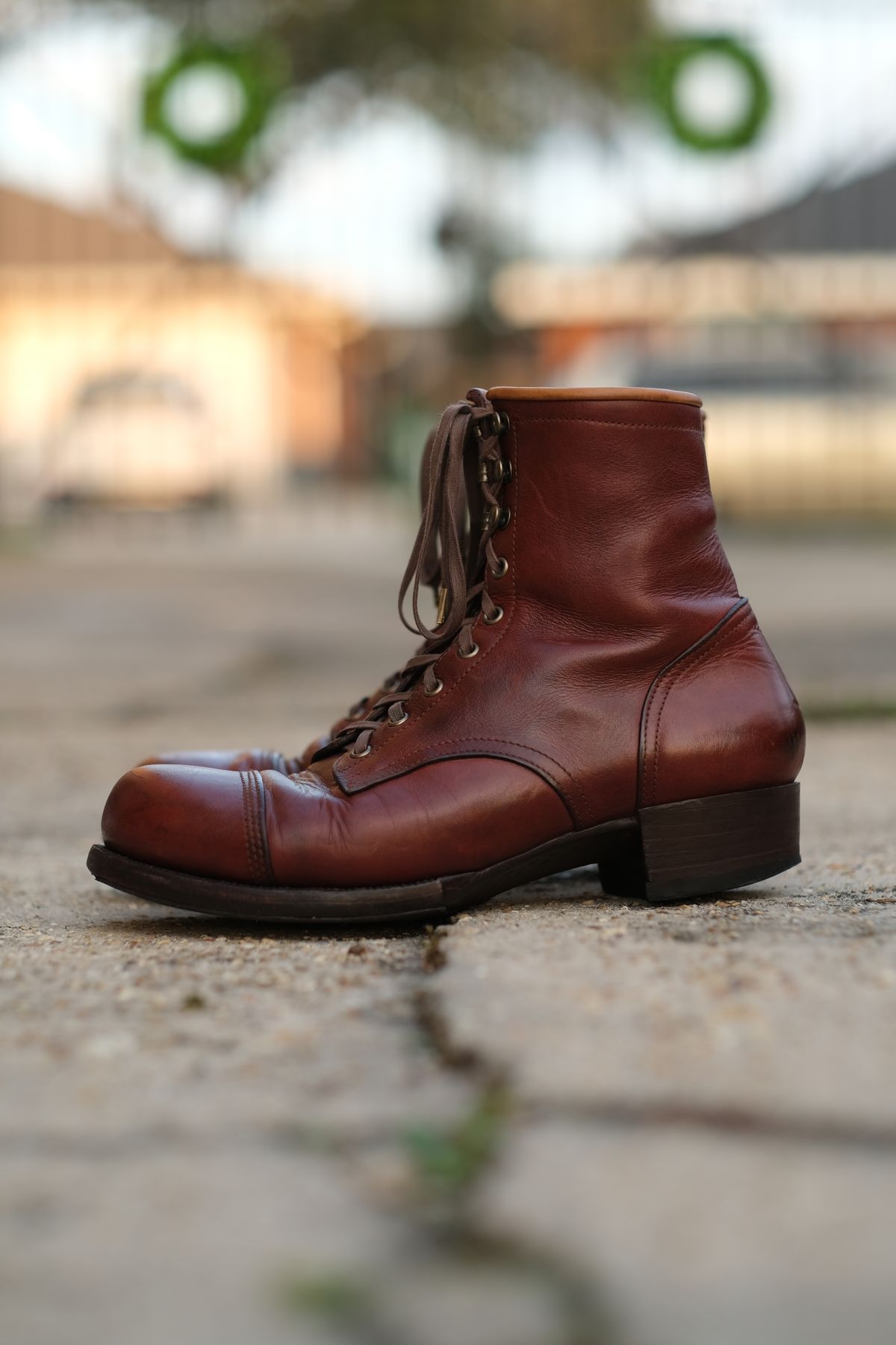 Photo by tlmader on January 5, 2026 of the Jorge Guadarrama Custom Model in Lefarc Cognac Albatros.