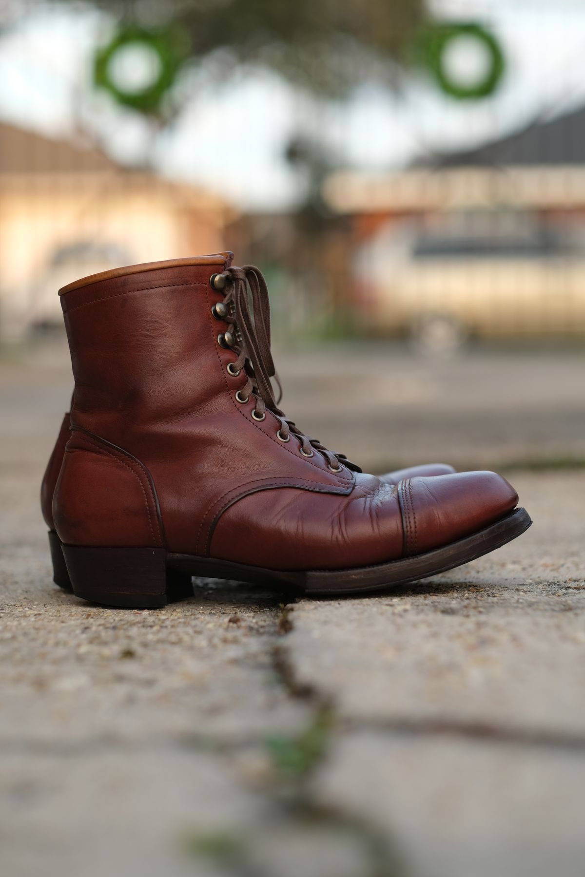 Photo by tlmader on January 5, 2026 of the Jorge Guadarrama Custom Model in Lefarc Cognac Albatros.