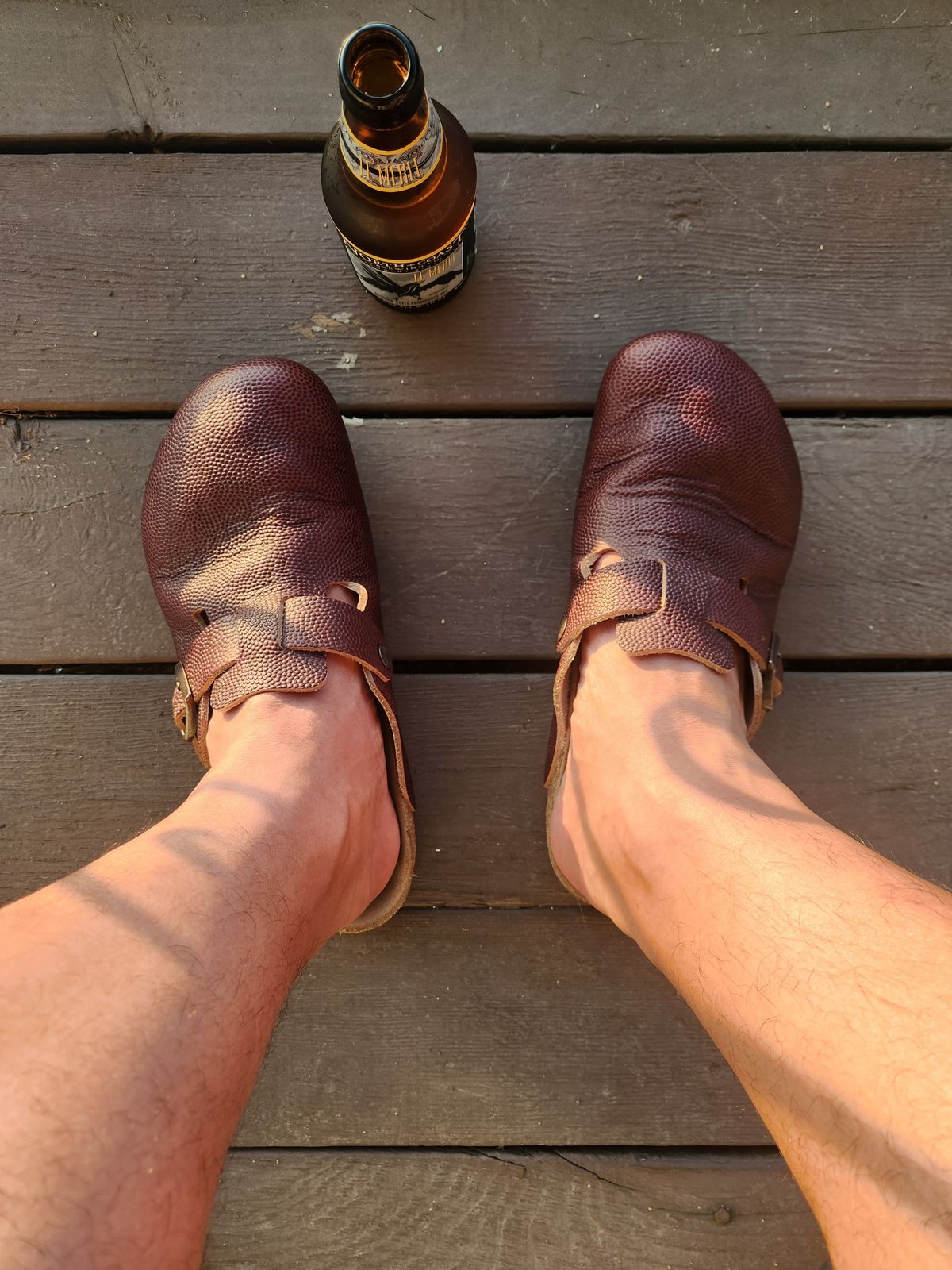 Photo by tlmader on August 10, 2024 of the Birkenstock Boston in Horween Football.