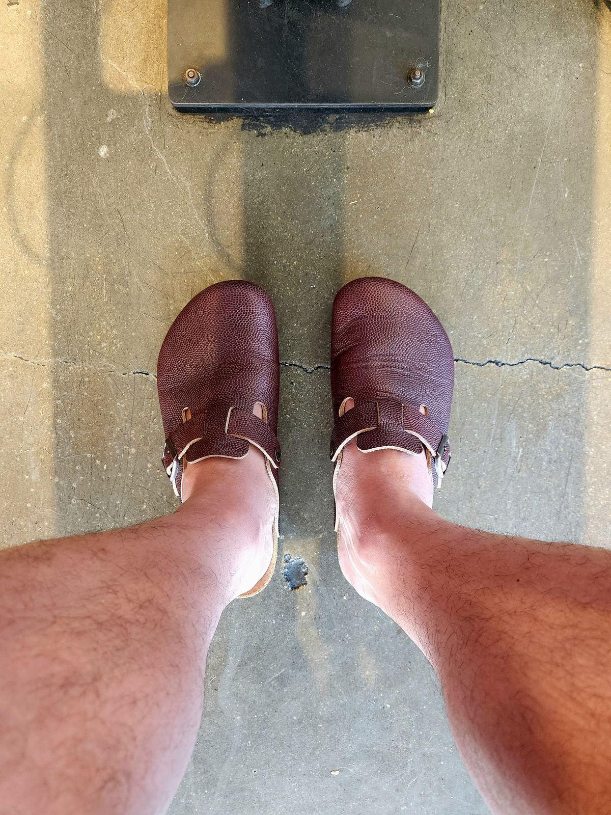 Photo by tlmader on August 10, 2024 of the Birkenstock Boston in Horween Football.