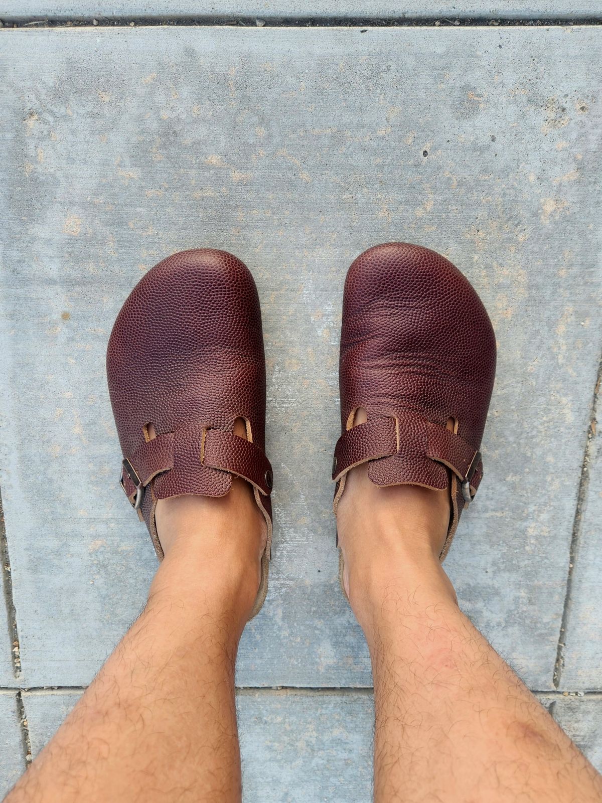 Photo by tlmader on August 22, 2024 of the Birkenstock Boston in Horween Football.