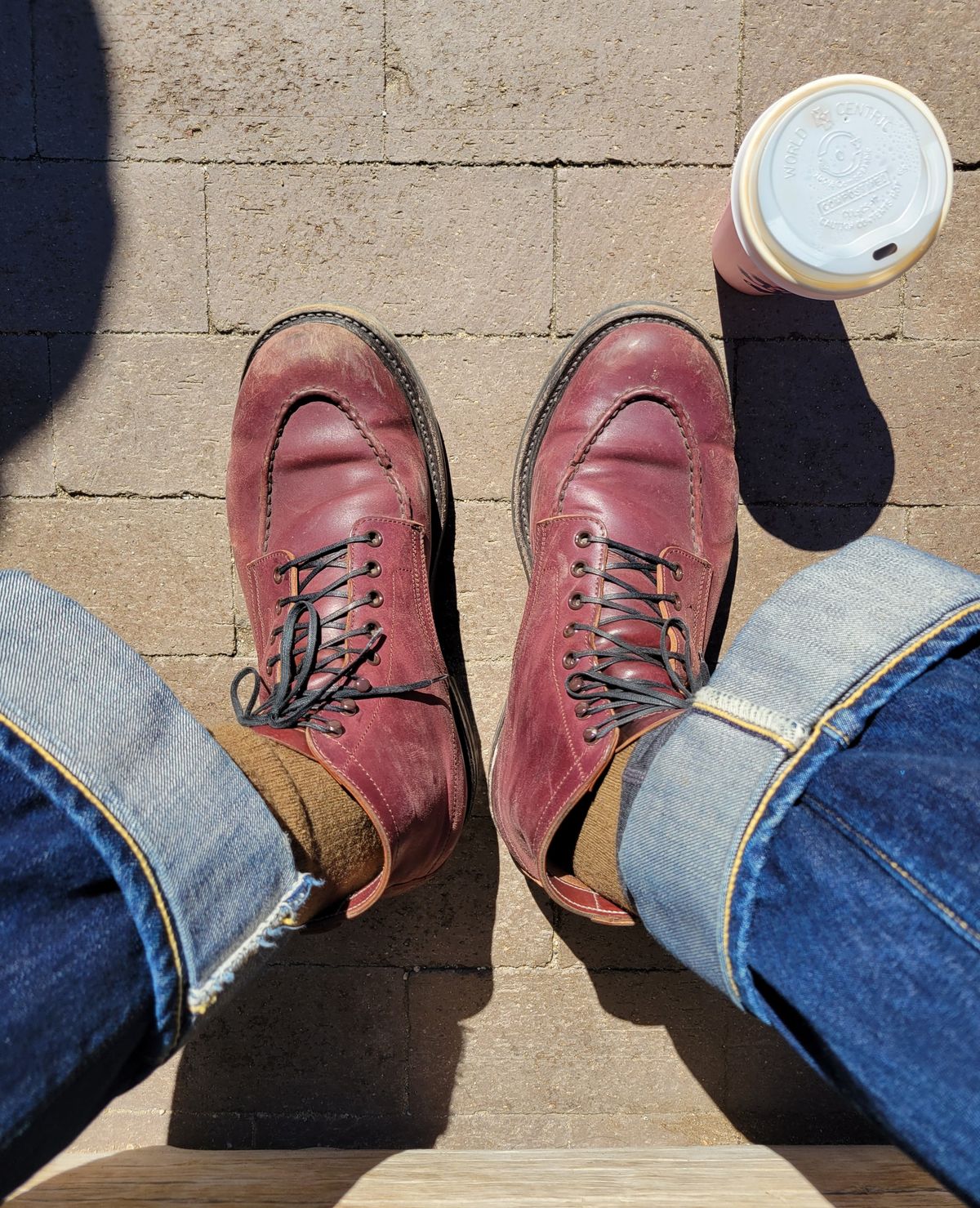 Photo by tlmader on February 26, 2023 of the Role Club Townsman Lace Boots in Horween Color 8 Shell Cordovan.