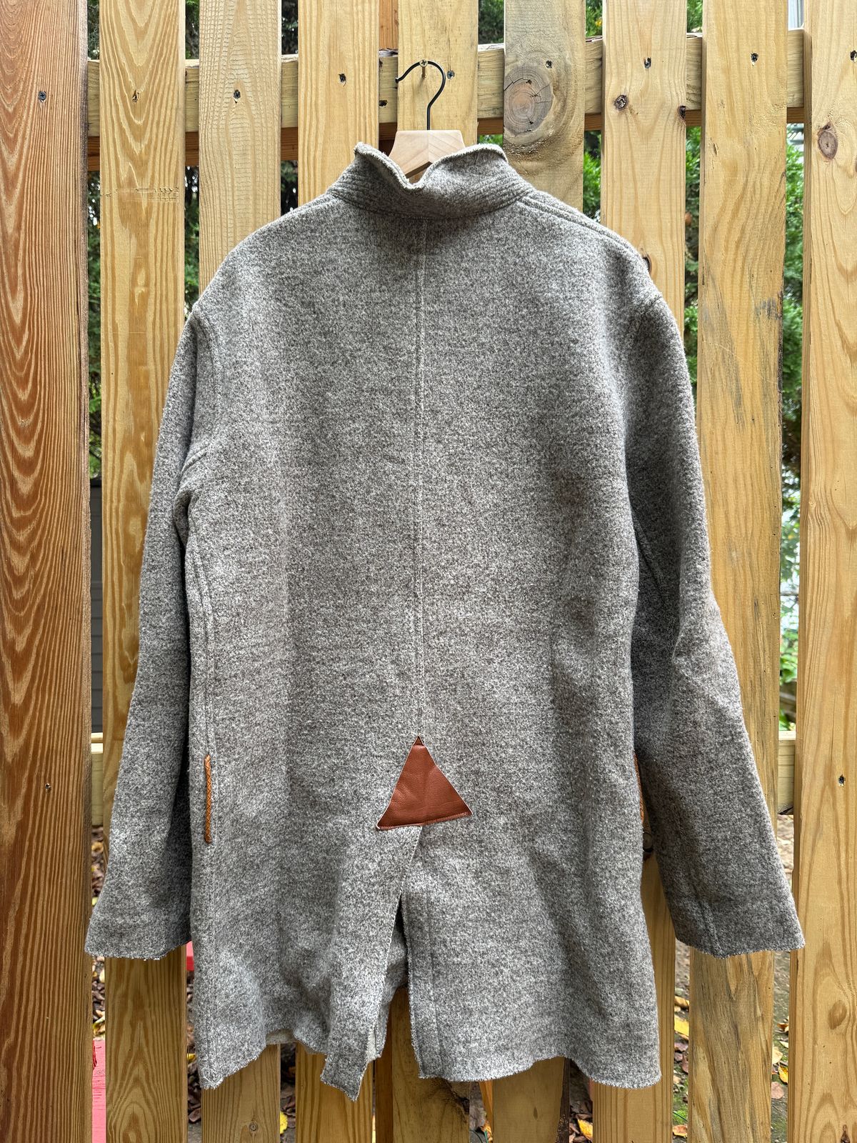 Photo by tlmader on September 27, 2025 of the Kapital Nomad Jacket in Grey Beige Tyrol Wool.