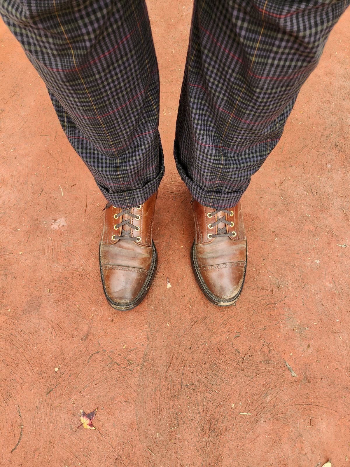 Photo by tlmader on January 21, 2024 of the White Kloud Blucher.87 in Leder Ogawa Coffee Shell Cordovan.