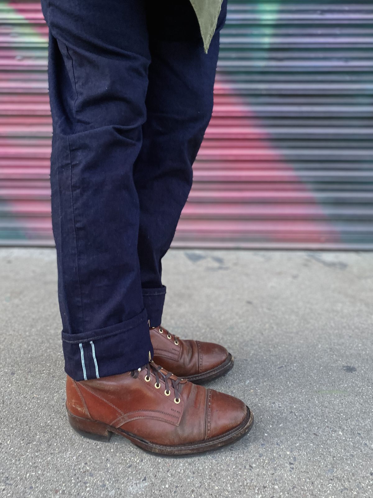 Photo by tlmader on October 25, 2024 of the White Kloud Blucher.87 in Leder Ogawa Coffee Shell Cordovan.