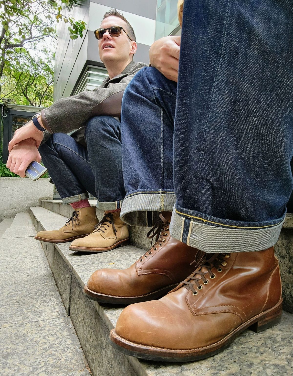 Photo by tlmader on December 14, 2023 of the Julian Boots Madison in Horween Bourbon Shell Cordovan.