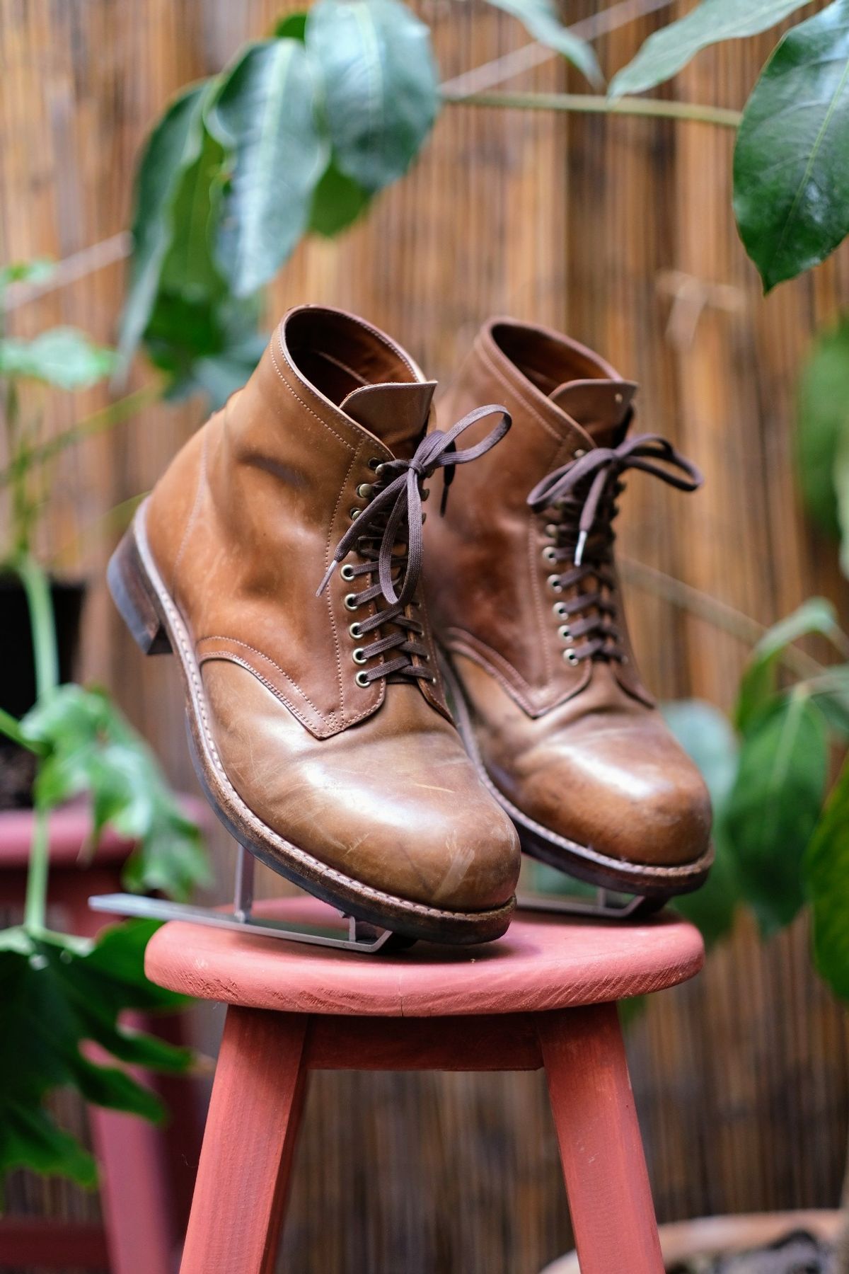 Photo by tlmader on January 5, 2024 of the Julian Boots Madison in Horween Bourbon Shell Cordovan.