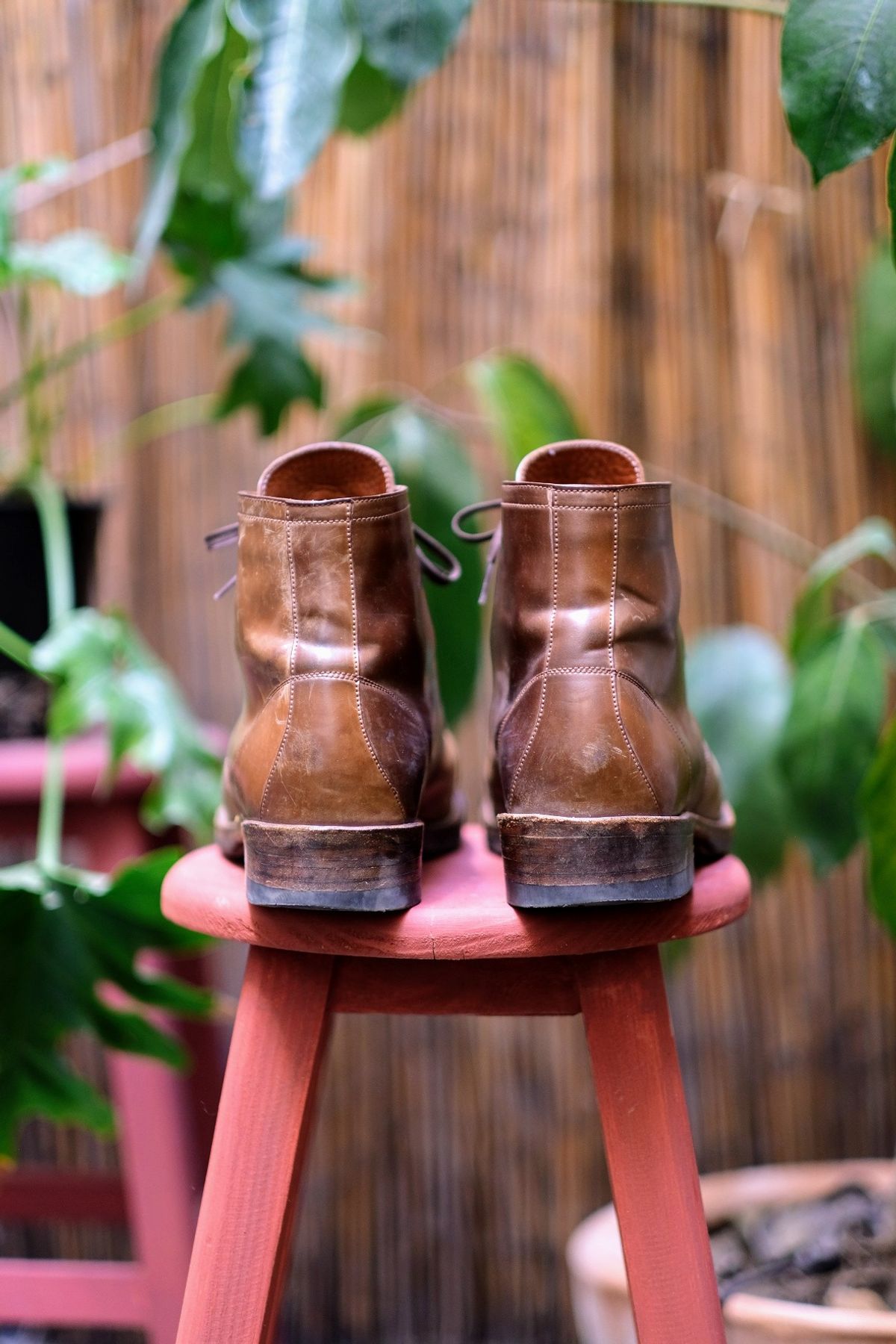 Photo by tlmader on January 5, 2024 of the Julian Boots Madison in Horween Bourbon Shell Cordovan.