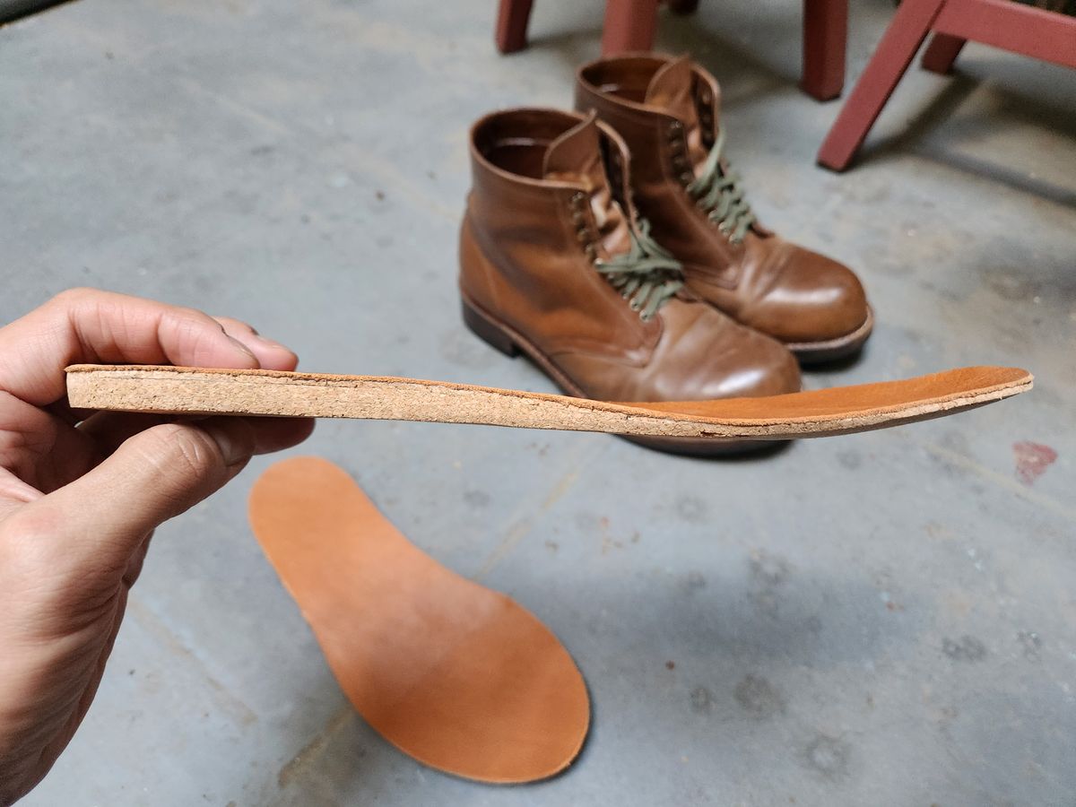 Photo by tlmader on January 23, 2024 of the Julian Boots Madison in Horween Bourbon Shell Cordovan.