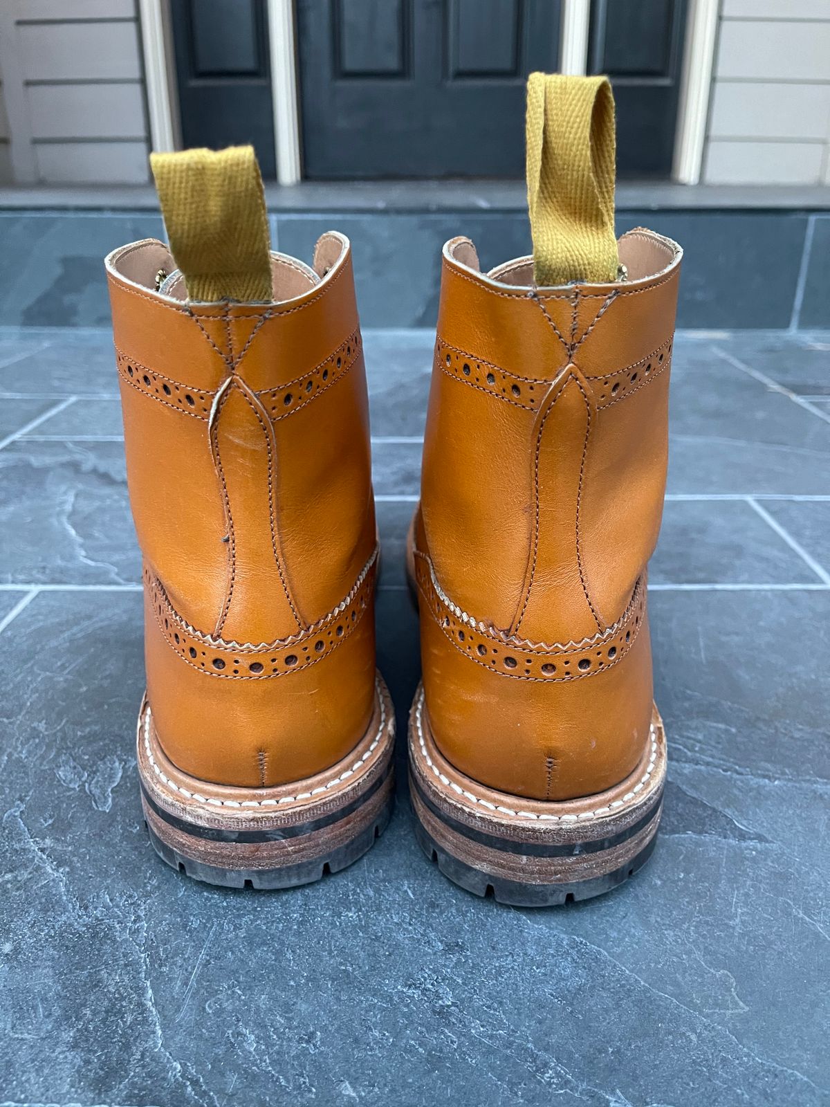 Photo by jack.mackrel on December 5, 2022 of the Tricker's Stow Country Boot in Acorn Antique.