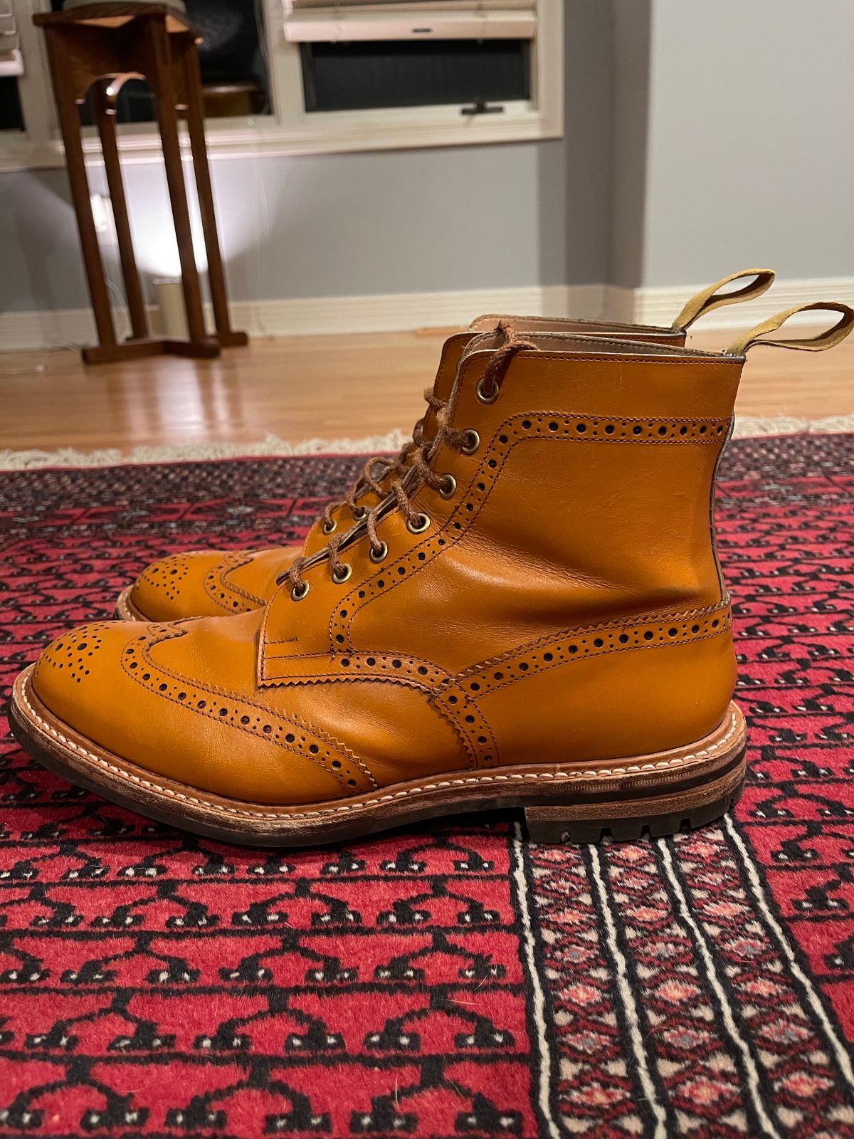Photo by jack.mackrel on January 6, 2023 of the Tricker's Stow Country Boot in Acorn Antique.