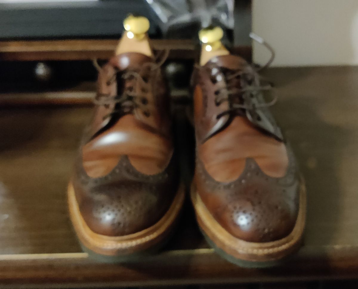 Photo by preacher on April 9, 2023 of the Carmina Unlisted Model in Horween Brown Shell Cordovan.