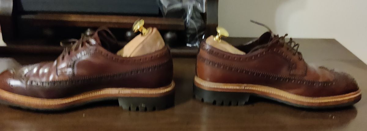 Photo by preacher on April 9, 2023 of the Carmina Unlisted Model in Horween Brown Shell Cordovan.
