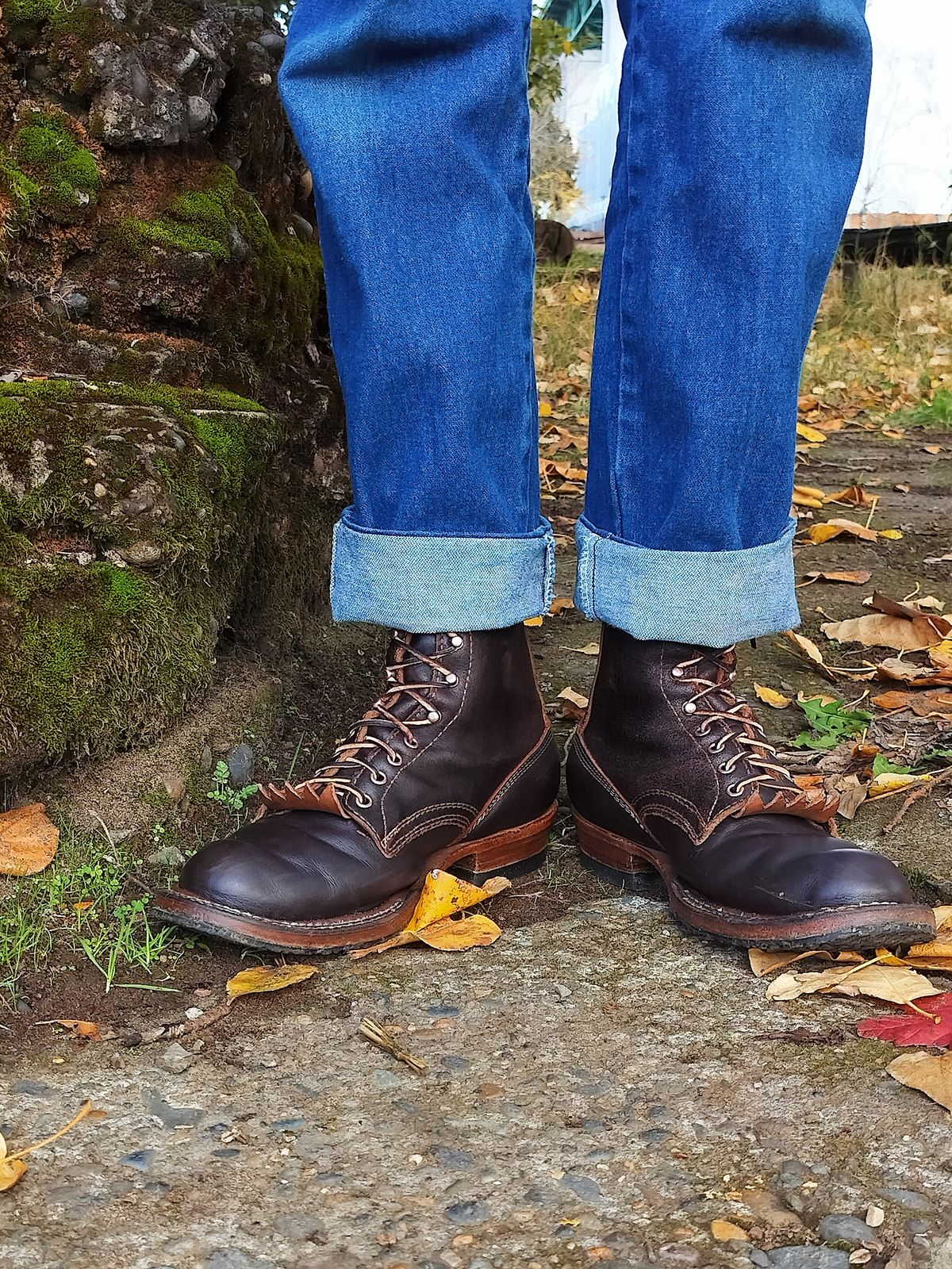 Photo by a1moyer on November 20, 2025 of the White's Custom Model in Horween Dark Brown Waxed Flesh & Seidel Brown Dress.