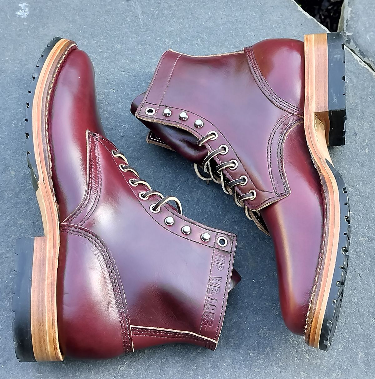 Photo by a1moyer on October 1, 2024 of the White's MP-Sherman Plain Toe in Horween Color 8 Chromexcel.