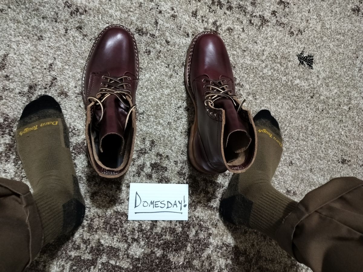 Photo by a1moyer on October 1, 2024 of the White's MP-Sherman Plain Toe in Horween Color 8 Chromexcel.
