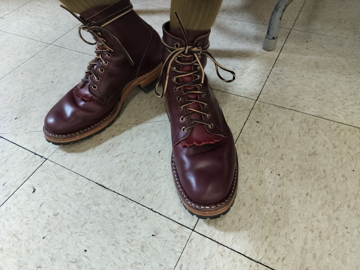 Photo by a1moyer on October 2, 2024 of the White's MP-Sherman Plain Toe in Horween Color 8 Chromexcel.