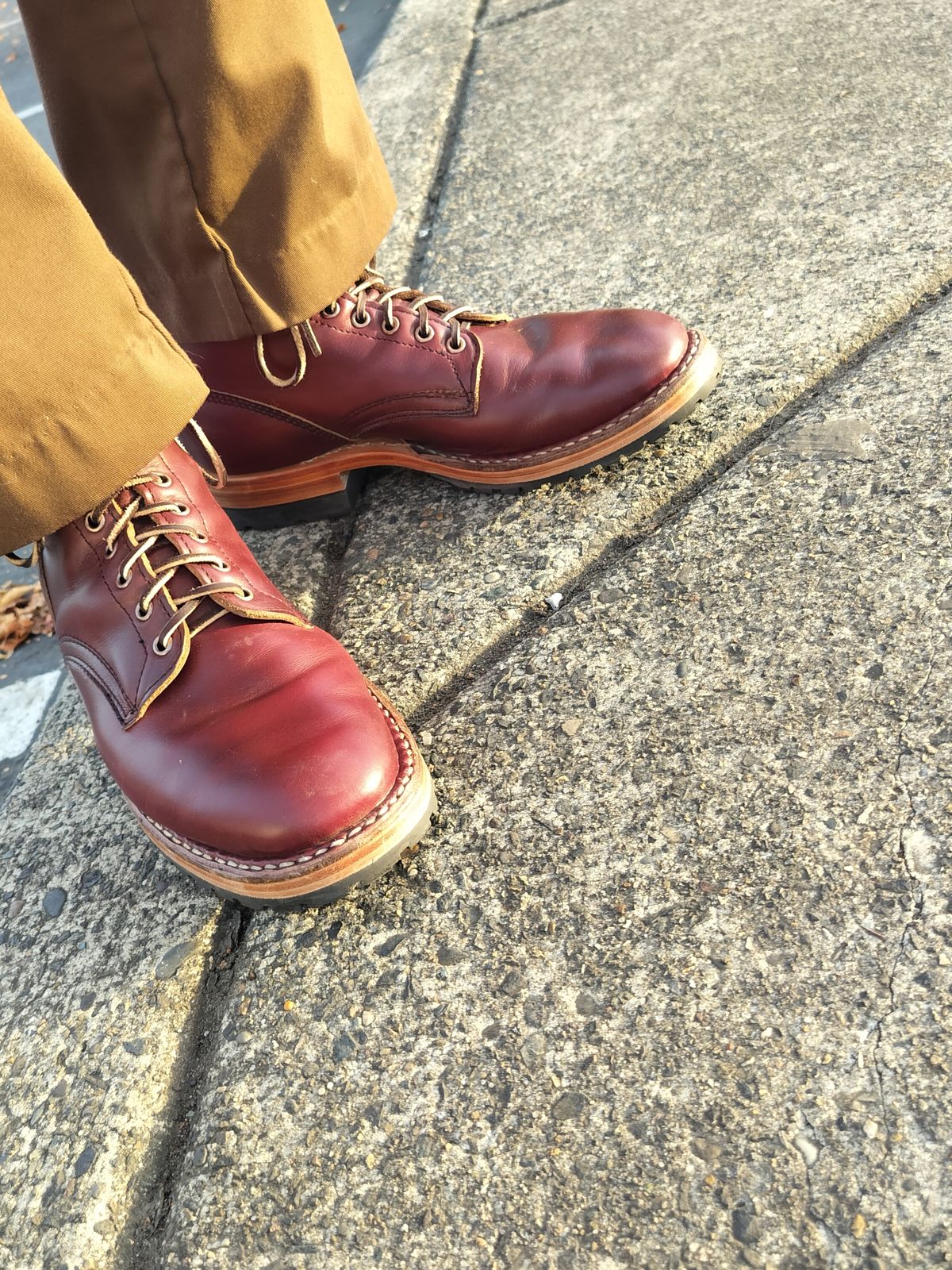 Photo by a1moyer on October 2, 2024 of the White's MP-Sherman Plain Toe in Horween Color 8 Chromexcel.