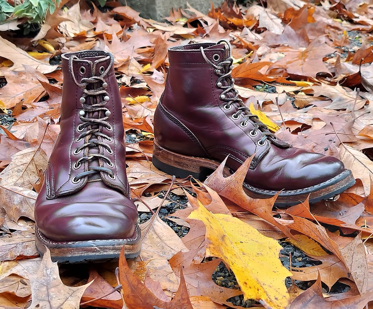 Photo by a1moyer on November 4, 2024 of the White's MP-Sherman Plain Toe in Horween Color 8 Chromexcel.