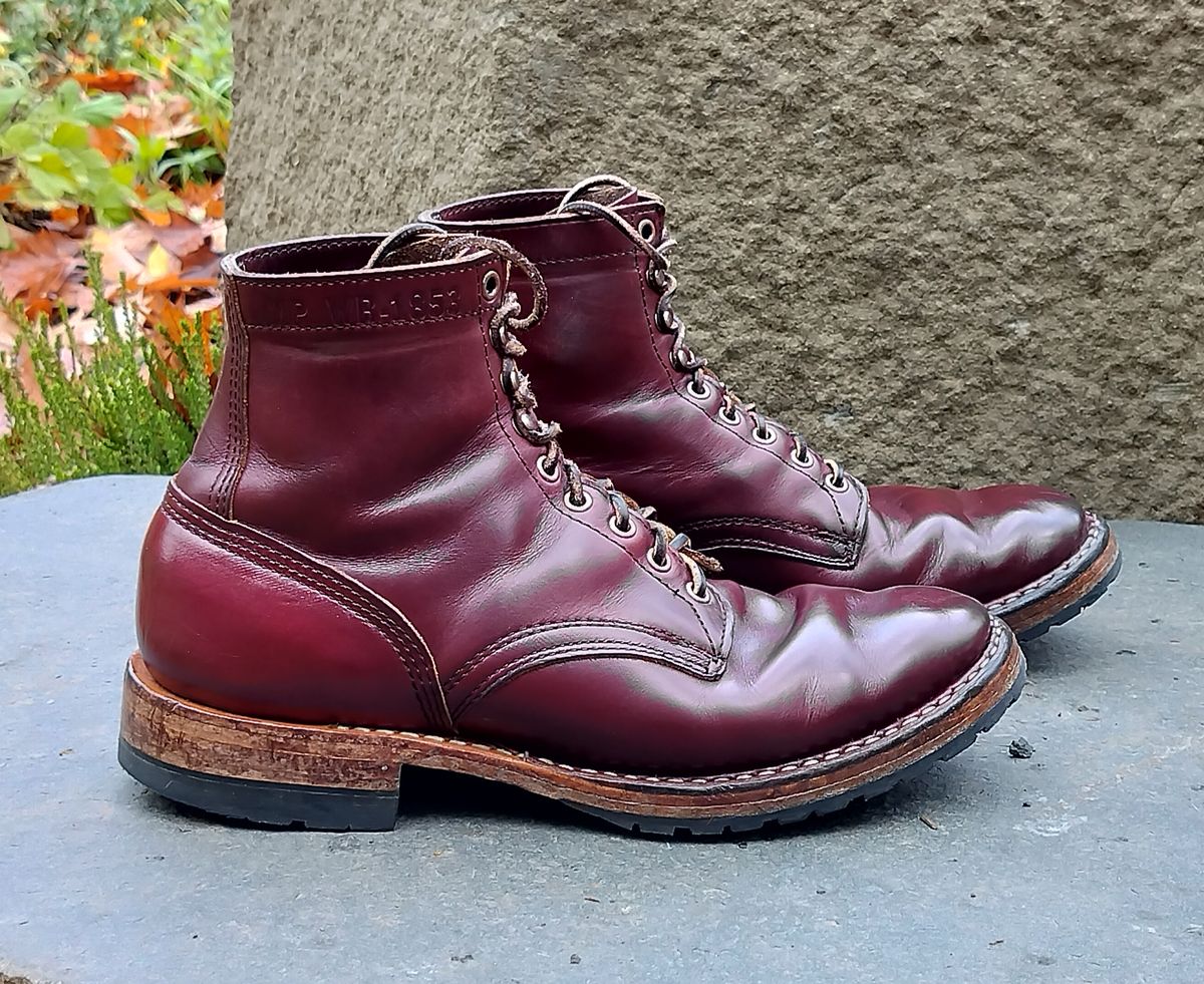 Photo by a1moyer on November 4, 2024 of the White's MP-Sherman Plain Toe in Horween Color 8 Chromexcel.