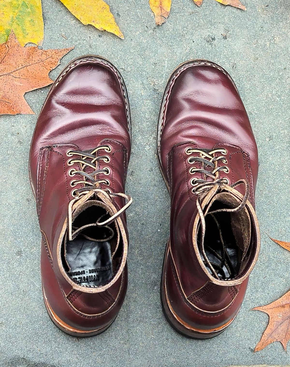 Photo by a1moyer on November 4, 2024 of the White's MP-Sherman Plain Toe in Horween Color 8 Chromexcel.