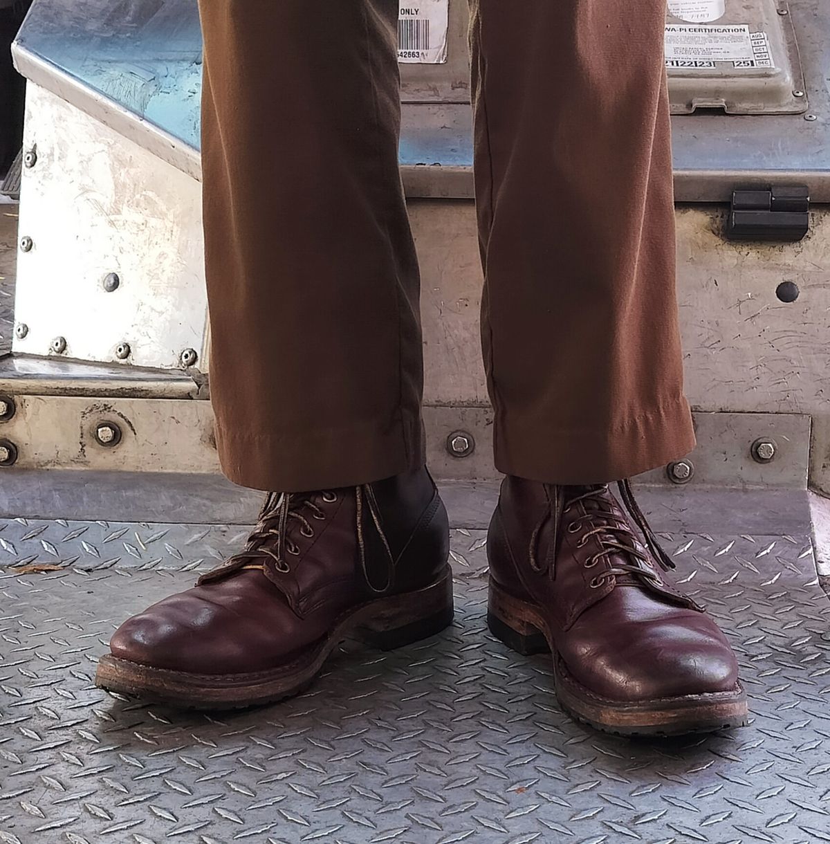 Photo by a1moyer on November 14, 2024 of the White's MP-Sherman Plain Toe in Horween Color 8 Chromexcel.