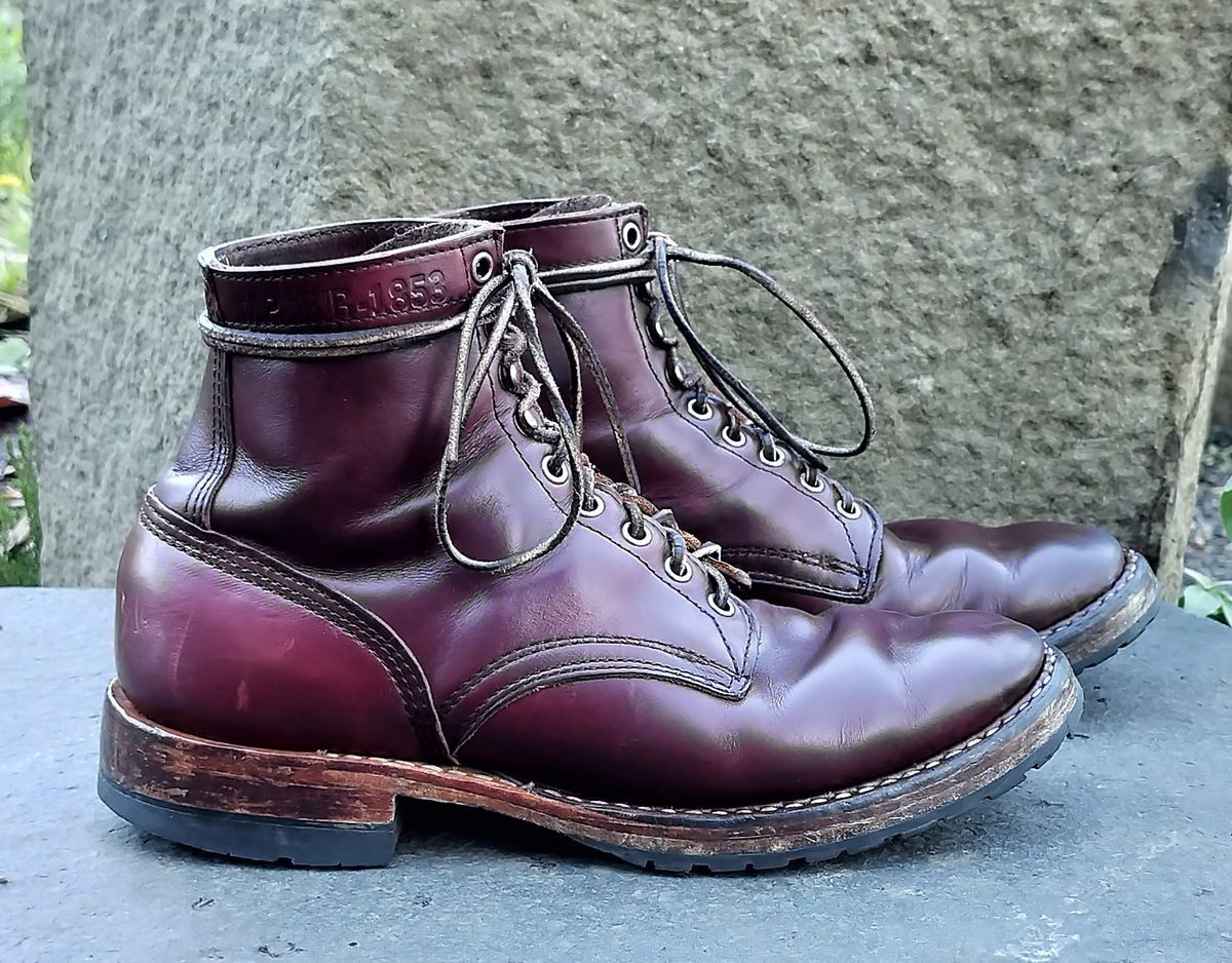 Photo by a1moyer on December 4, 2024 of the White's MP-Sherman Plain Toe in Horween Color 8 Chromexcel.