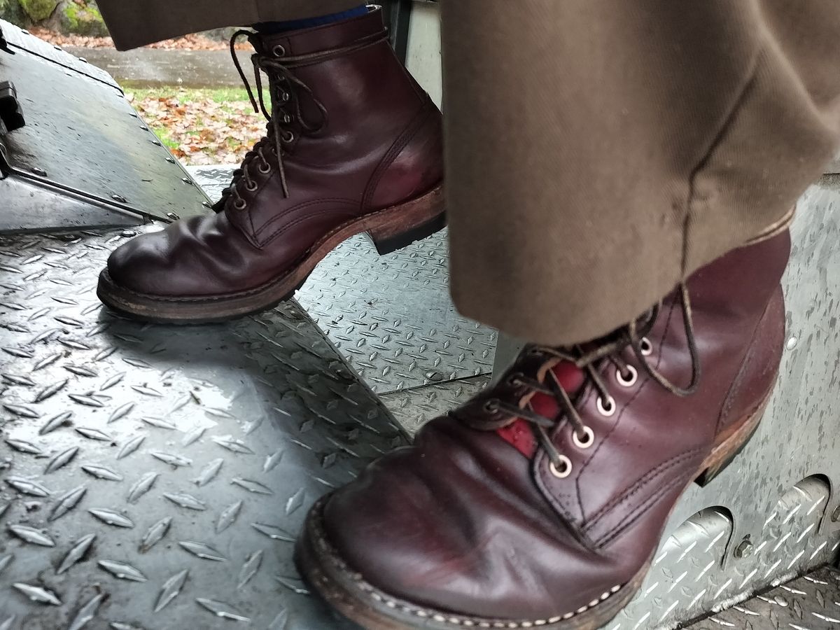 Photo by a1moyer on December 13, 2024 of the White's MP-Sherman Plain Toe in Horween Color 8 Chromexcel.