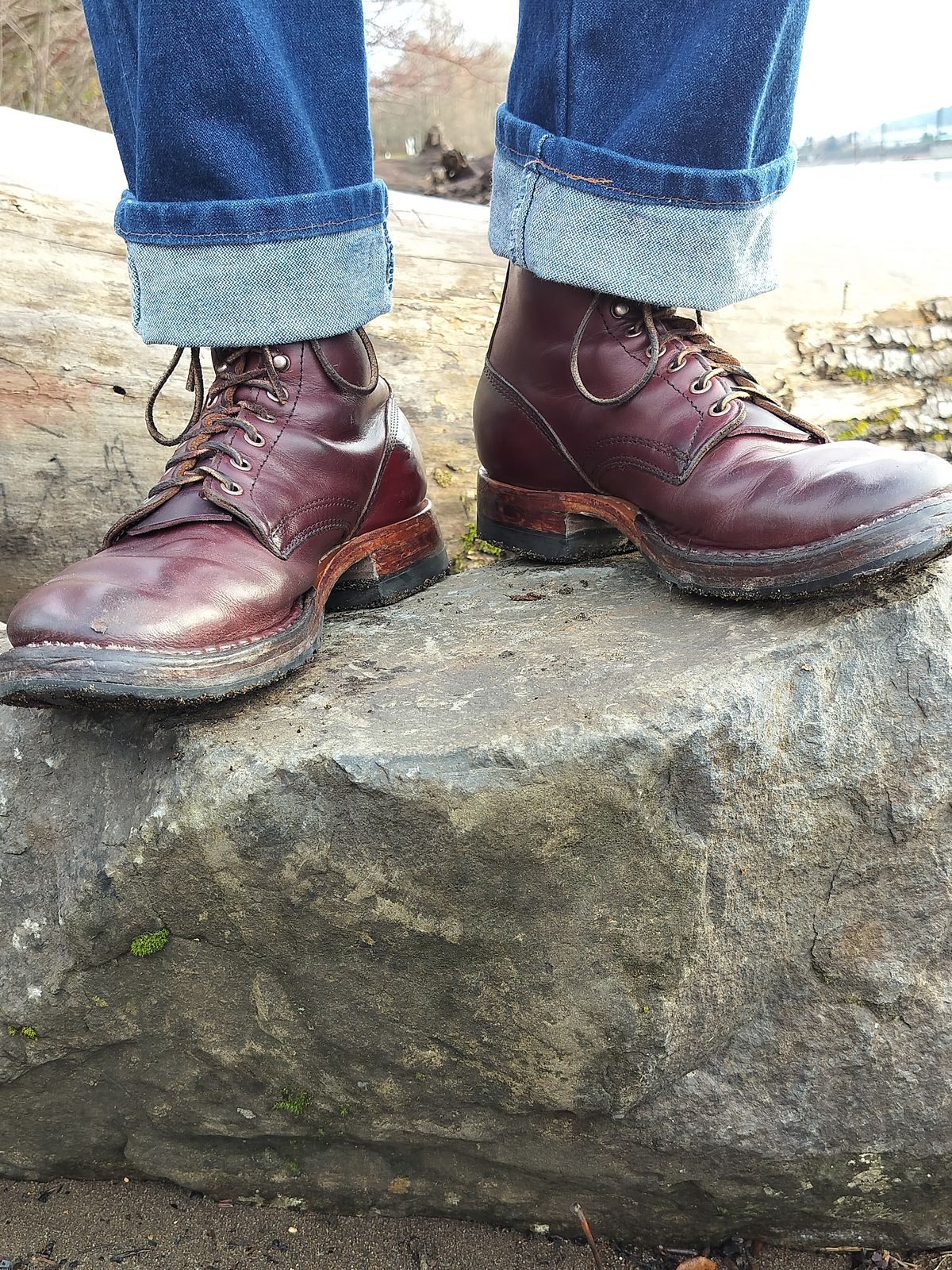 Photo by a1moyer on December 31, 2024 of the White's MP-Sherman Plain Toe in Horween Color 8 Chromexcel.