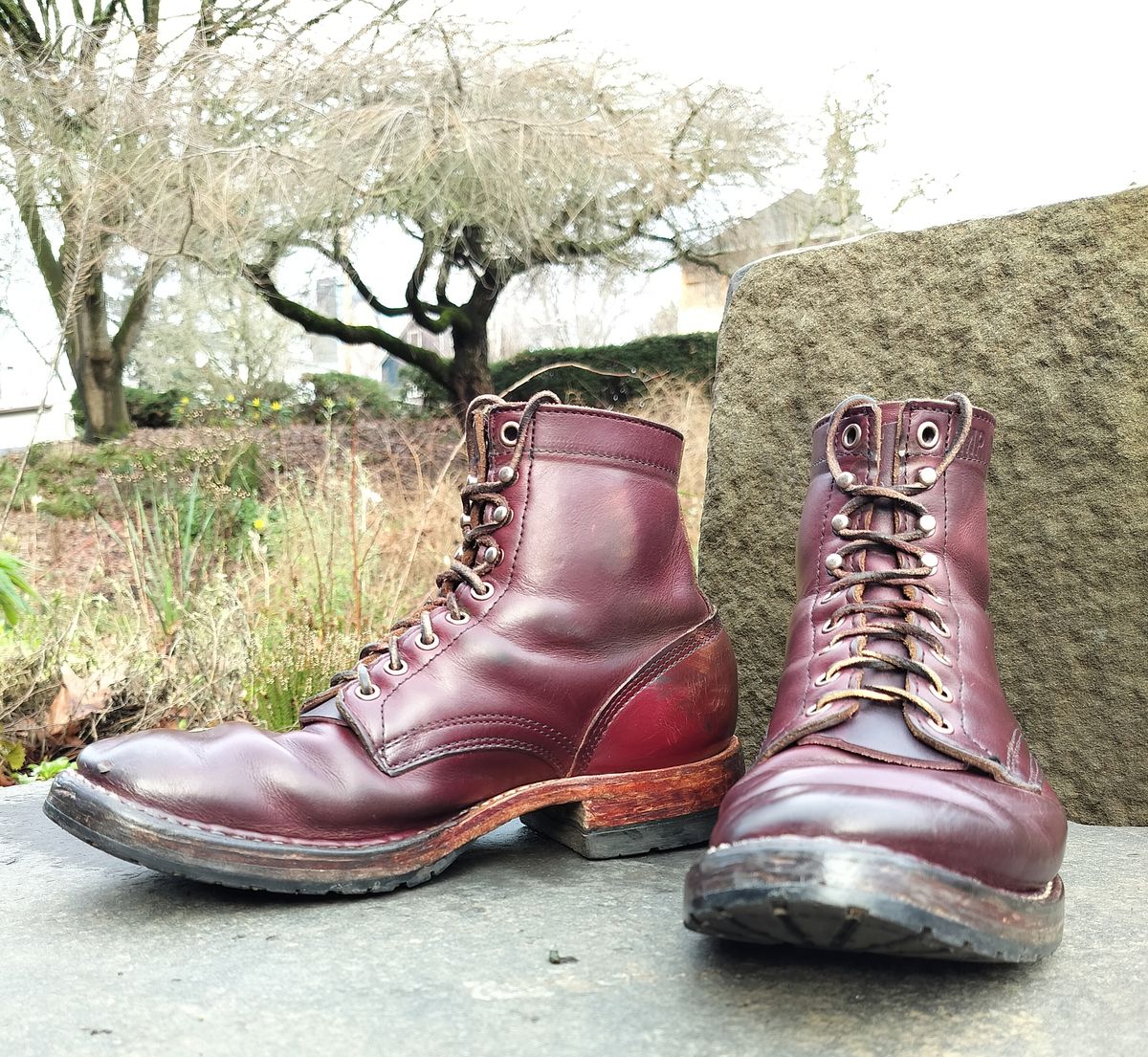 Photo by a1moyer on January 3, 2025 of the White's MP-Sherman Plain Toe in Horween Color 8 Chromexcel.