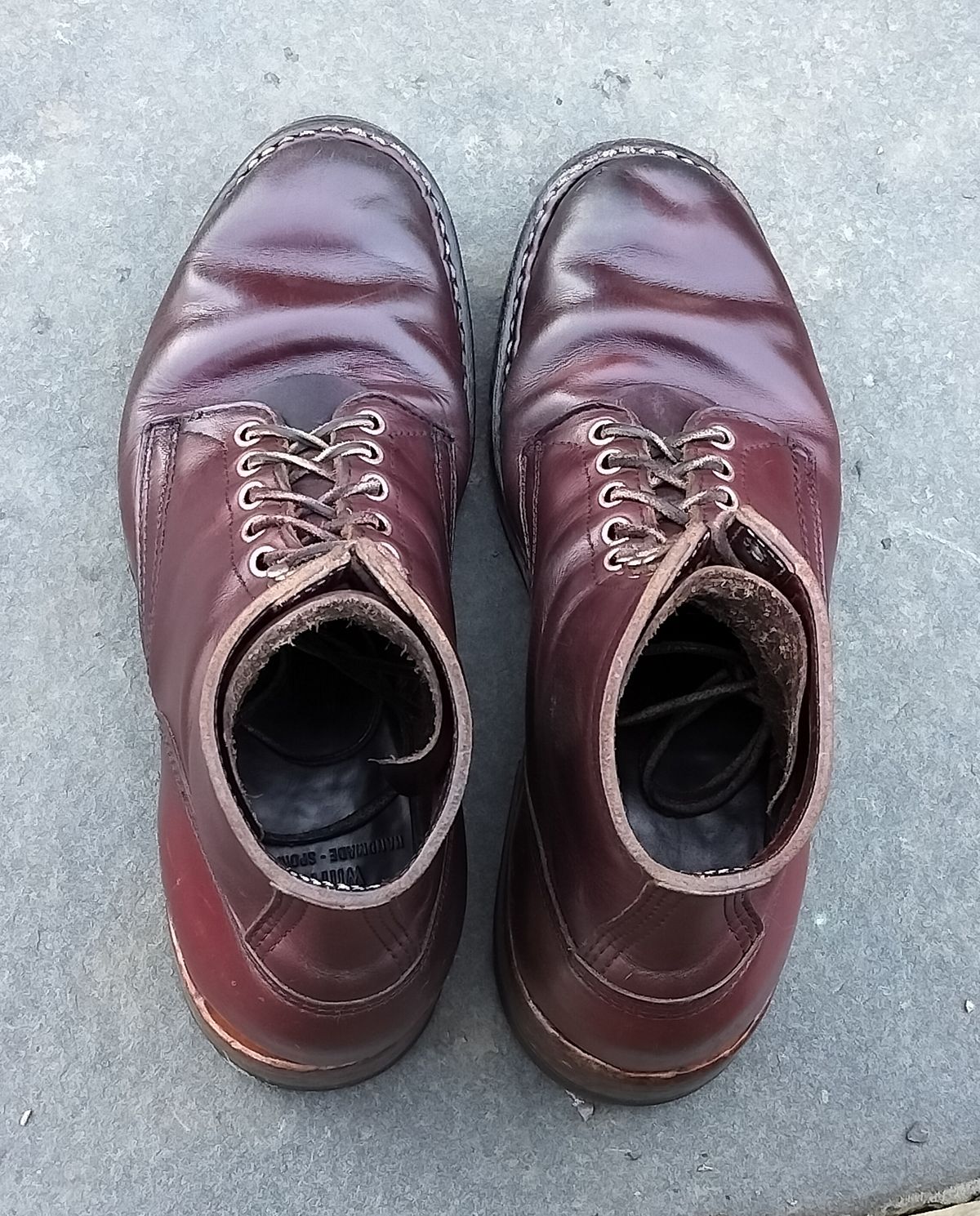Photo by a1moyer on February 1, 2025 of the White's MP-Sherman Plain Toe in Horween Color 8 Chromexcel.