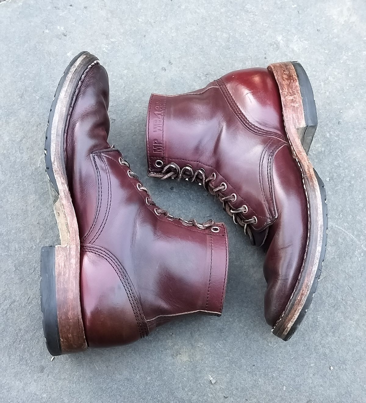 Photo by a1moyer on February 1, 2025 of the White's MP-Sherman Plain Toe in Horween Color 8 Chromexcel.