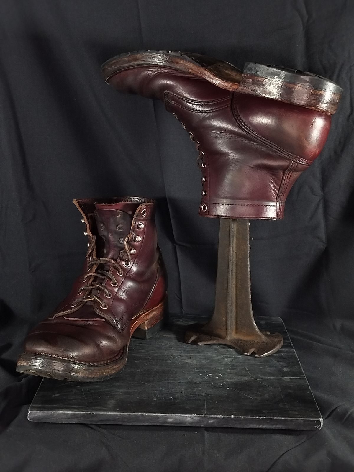 Photo by a1moyer on March 2, 2025 of the White's MP-Sherman Plain Toe in Horween Color 8 Chromexcel.