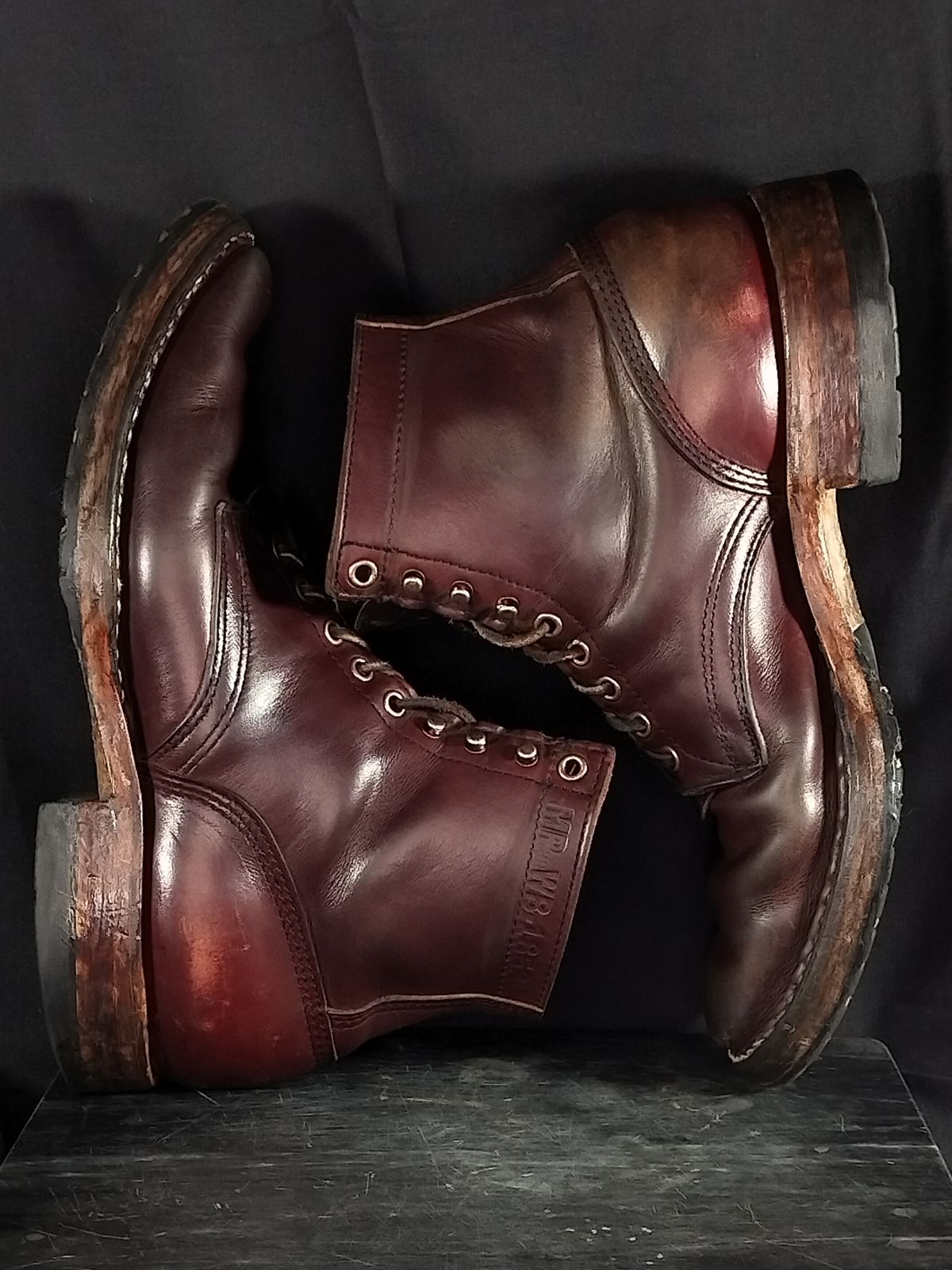 Photo by a1moyer on March 2, 2025 of the White's MP-Sherman Plain Toe in Horween Color 8 Chromexcel.