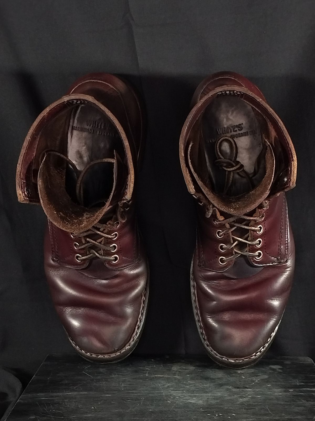 Photo by a1moyer on March 2, 2025 of the White's MP-Sherman Plain Toe in Horween Color 8 Chromexcel.