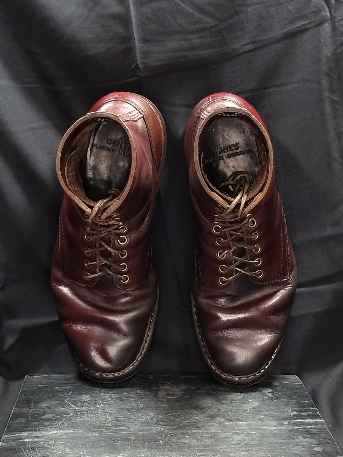 Photo by a1moyer on April 3, 2025 of the White's MP-Sherman Plain Toe in Horween Color 8 Chromexcel.