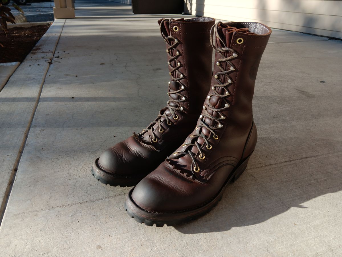 Photo by a1moyer on September 21, 2023 of the Frank's Boots The Patriot in Seidel Walnut Oil Tan.