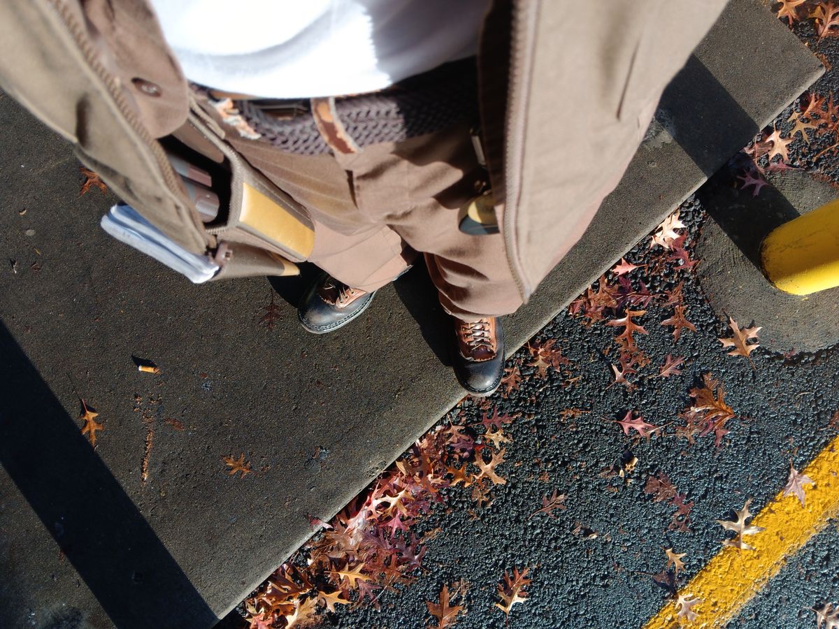Photo by a1moyer on November 7, 2023 of the White's x Division Road LTT Logger 375 in Horween Black Waxed Flesh & Horween Natural Chromexcel.