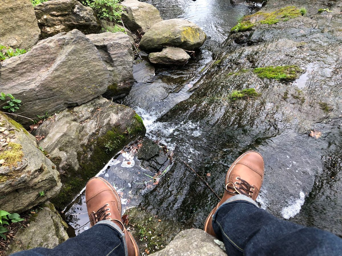 Photo by mvilla on May 2, 2018 of the Viberg Service Boot PCT in Horween Crust Chromexcel.
