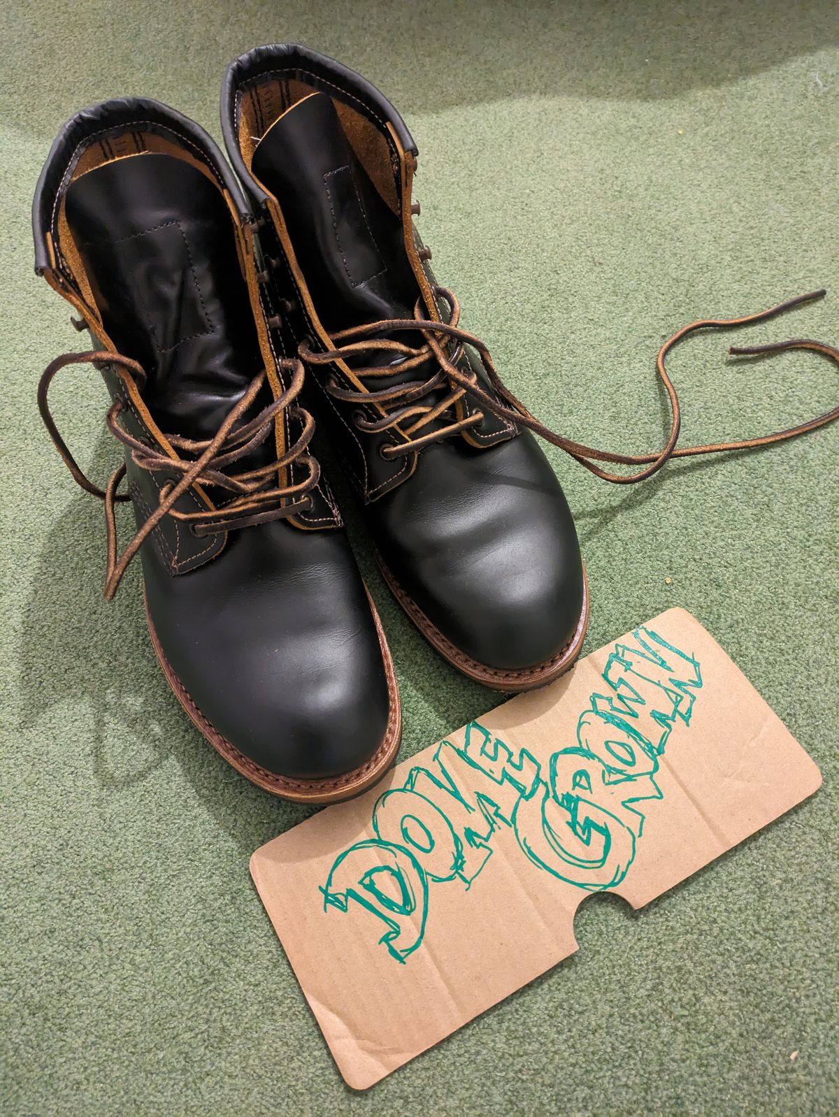 Photo by mvilla on November 8, 2023 of the Red Wing Beckman Flatbox in S.B. Foot Black Klondike.