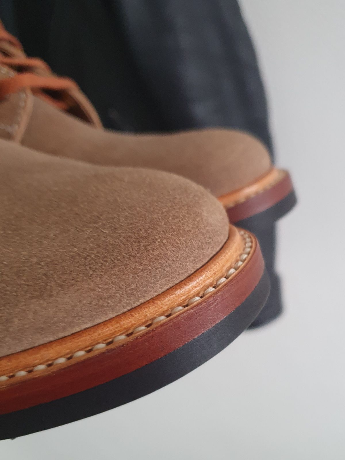 Photo by mvilla on January 12, 2023 of the John Lofgren M-43 Service Shoes in Horween Natural Chromexcel Roughout.