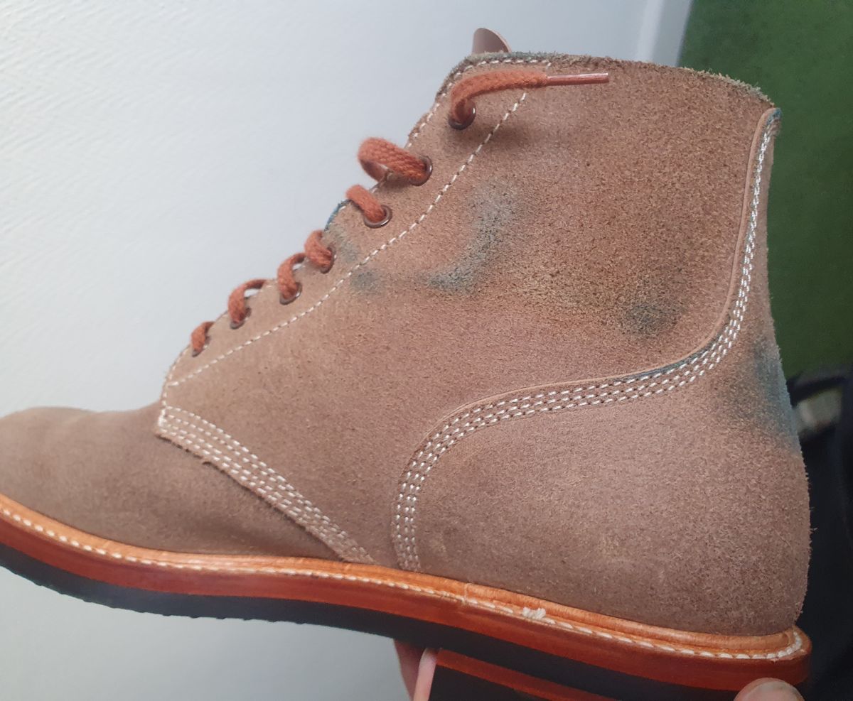 Photo by mvilla on January 13, 2023 of the John Lofgren M-43 Service Shoes in Horween Natural Chromexcel Roughout.