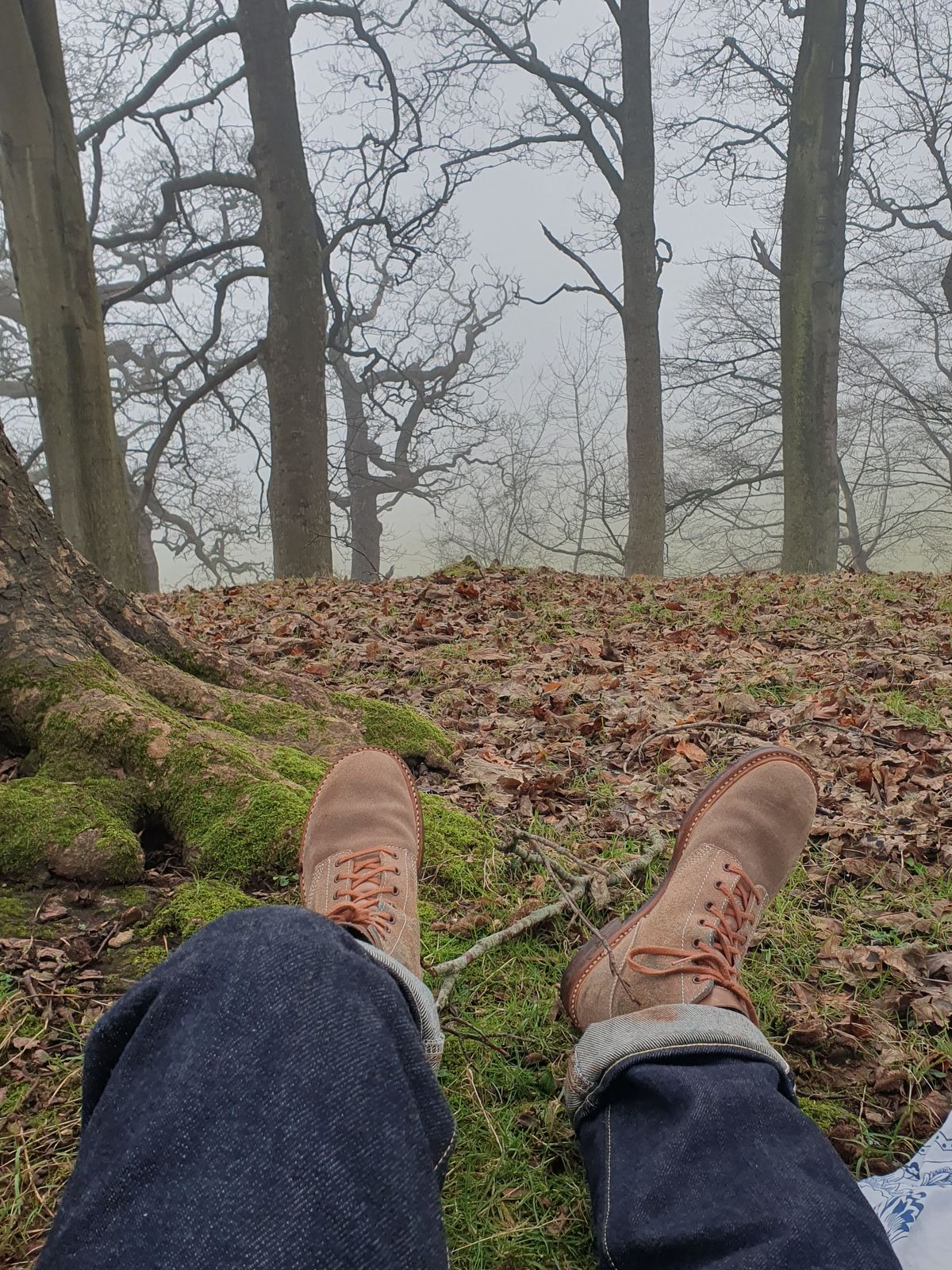 Photo by mvilla on January 21, 2023 of the John Lofgren M-43 Service Shoes in Horween Natural Chromexcel Roughout.