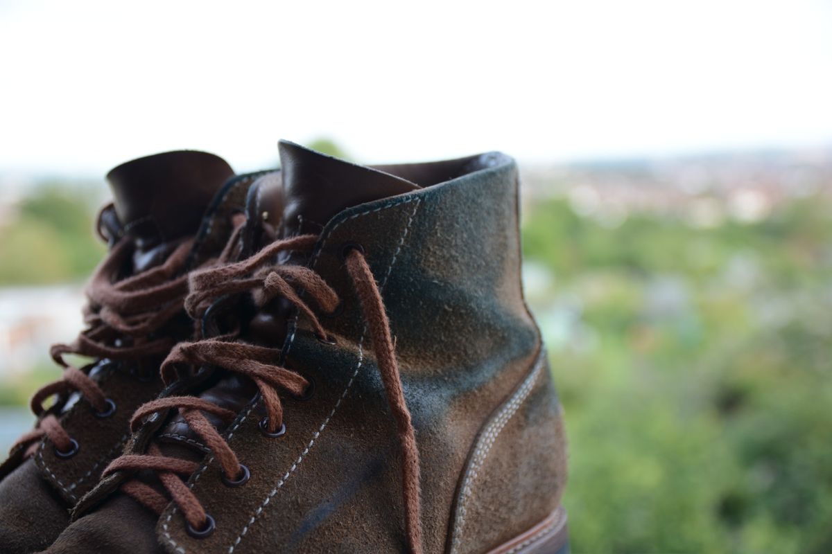 Photo by mvilla on July 23, 2023 of the John Lofgren M-43 Service Shoes in Horween Natural Chromexcel Roughout.