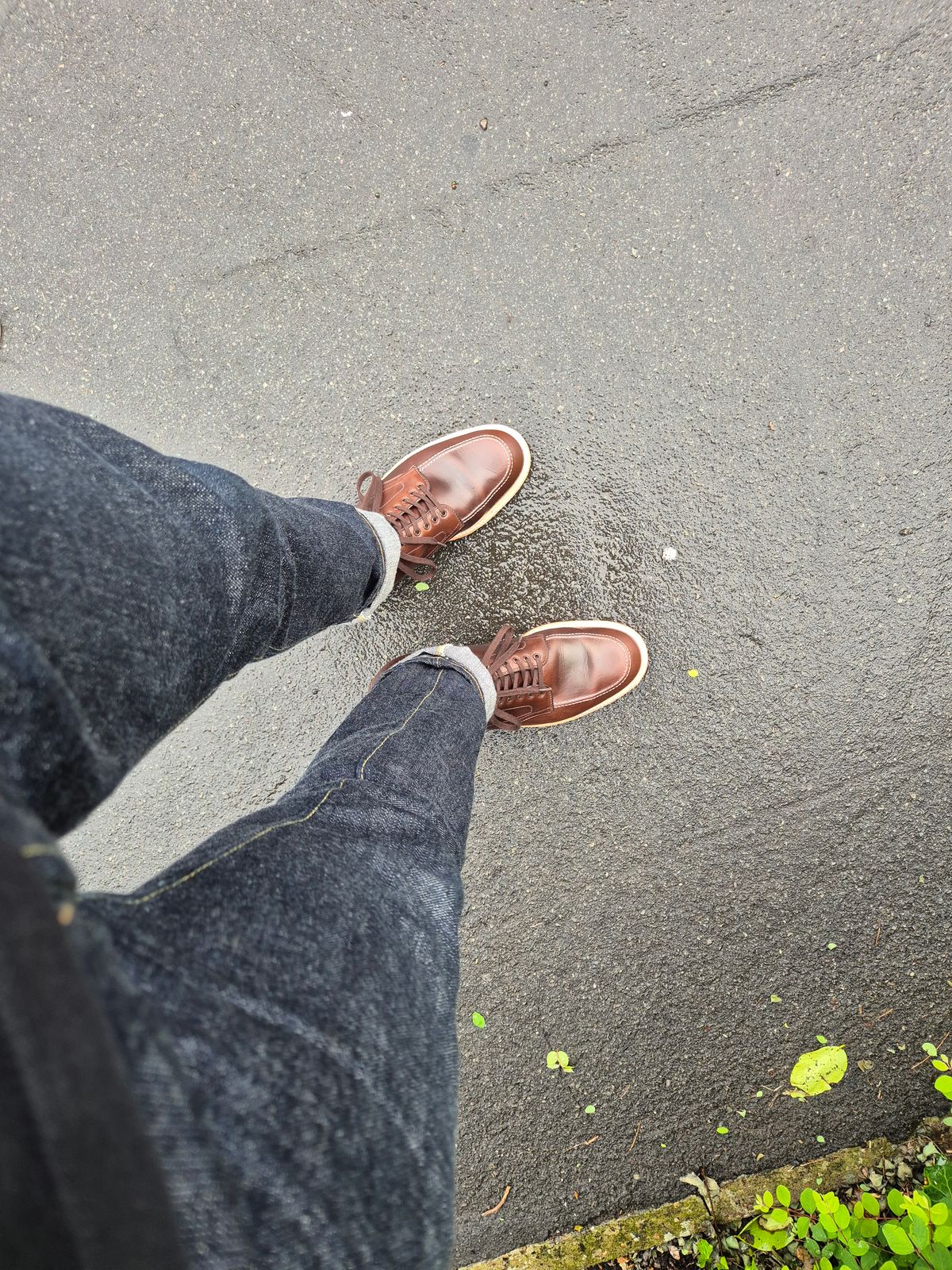 Photo by mvilla on May 22, 2024 of the Alden Indy Boot in Horween Brown Chromexcel.