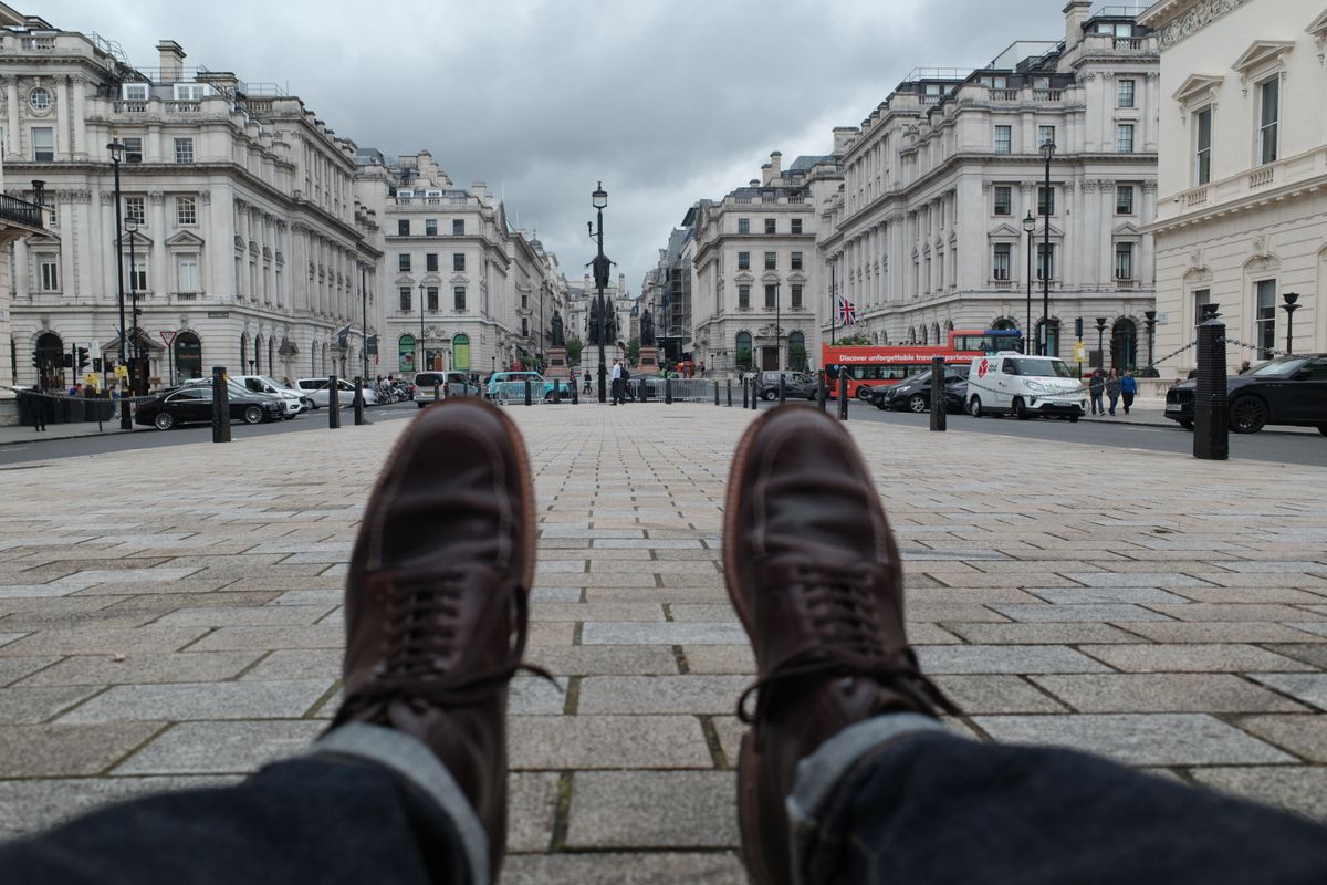 Photo by mvilla on May 28, 2024 of the Alden Indy Boot in Horween Brown Chromexcel.